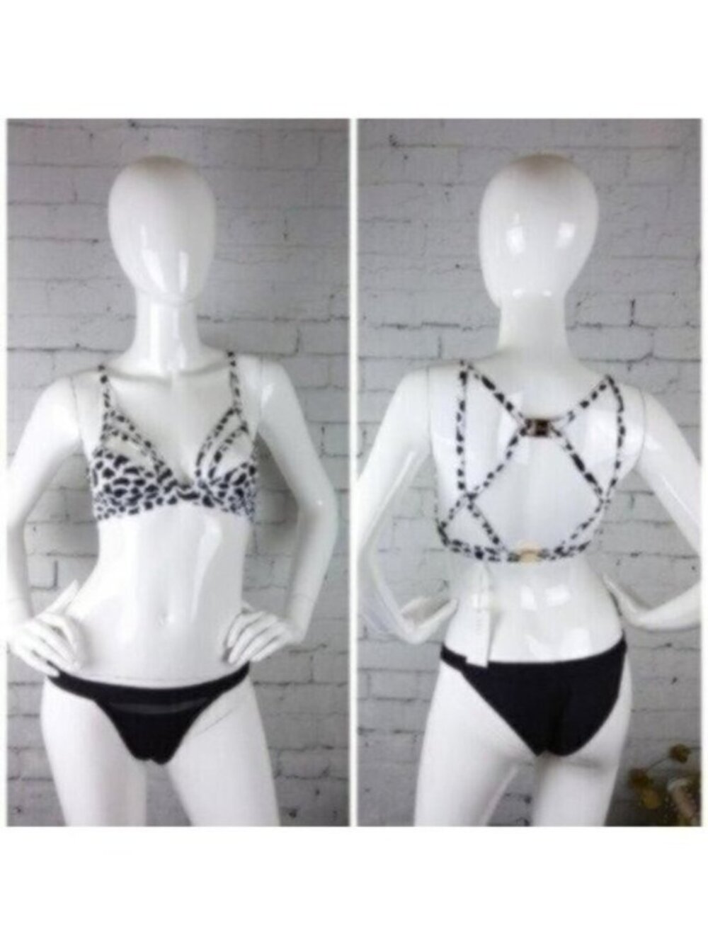 Kopper & Zink Lola Strappy Bikini Top Twilight Size XS